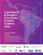 book La participación de las mujeres en los sistemas de justicia en América Latina