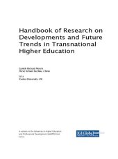 book Handbook of Research on Developments and Future Trends in Transnational Higher Education