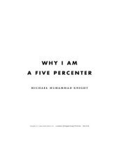 book Why I Am a Five Percenter