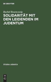 book Solidarität mit den Leidenden im Judentum