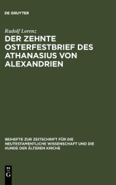 book Der zehnte Osterfestbrief des Athanasius von Alexandrien: Text, Übersetzung, Erläuterungen