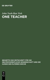 book One Teacher: Jesus' Teaching Role in Matthew's Gospel Report