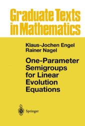 book One-Parameter Semigroups for Linear Evolution Equations