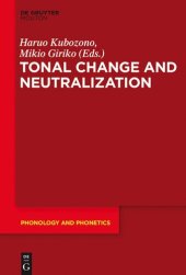 book Tonal Change and Neutralization