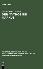 book Der Mythos bei Markus