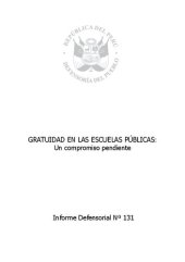 book Gratuidad en las escuelas públicas: Un compromiso pendiente