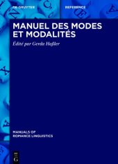 book Manuel des modes et modalités