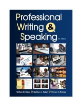 book Professional Writing and Speaking