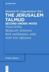 book Tractates Šeqalim, Sukkah, Roš Haššanah, and Yom Tov (Besah)