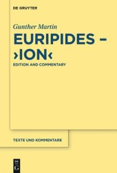 book Euripides, "Ion": Edition and Commentary