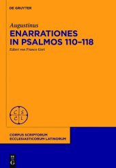 book Enarrationes in Psalmos 110-118: Enarrationes in Psalmos 101-150, Pars 2