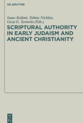 book Scriptural Authority in Early Judaism and Ancient Christianity