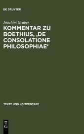 book Kommentar zu Boethius, 'De consolatione philosophiae'