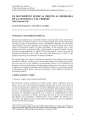 book El movimiento sindical frente al problema de la violencia y el terror (Perú)