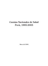 book Cuentas Nacionales de Salud Perú, 1995-2005