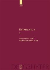 book EPIPHANIUS I. Ancoratus und Panarion haer. 1-33