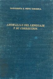 book Anomalías del lenguaje y su corrección