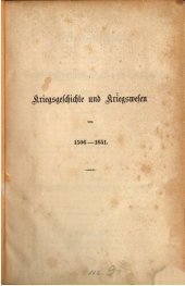 book Kriegsgeschichte und Kriegswesen von 1506-1598