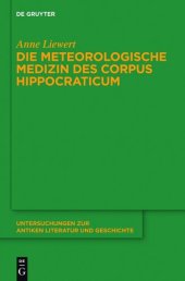 book Die meteorologische Medizin des Corpus Hippocraticum