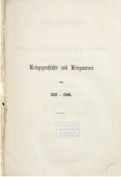 book Kriegsgeschichte und Kriegswesen von 1347-1458