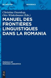 book Manuel des frontières linguistiques dans la Romania