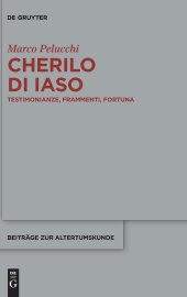 book Cherilo di Iaso: Testimonianze, frammenti, fortuna