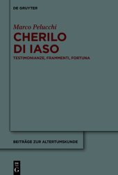 book Cherilo di Iaso: Testimonianze, frammenti, fortuna