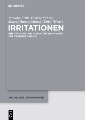 book Irritationen: Rhetorische und poetische Verfahren der Verunsicherung