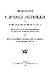 book Die Apokalypsen des Esra und des Baruch in deutscher Gestalt