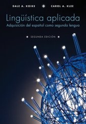 book Lingüística aplicada: Adquisición del español como segunda lengua