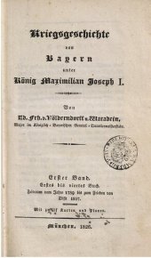 book Kriegsgeschichte von Bayern unter König Maximilian Joseph I, / Zeitraum vom Jahre 1789 bis zum Frieden von Tilsit 1807