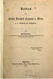 book Leben des Grafen Bernhard Erasmus v. Deroy, k. b. Generals der Infanterie