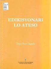 book Edikisyonari lo Ateso