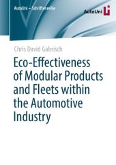 book Eco-Effectiveness of Modular Products and Fleets within the Automotive Industry