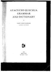 book Ayacucho Quechua Grammar and Dictionary