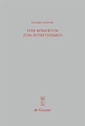 book Vom Römertum zum Ästhetizismus: Studien Zu Den Briefen Des Jüngeren Plinius