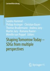 book Shaping Tomorrow Today – SDGs from multiple perspectives