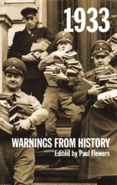 book 1933: Warnings from History