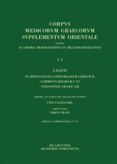 book Galeni in Hippocratis Epidemiarum librum II commentariorum IV-VI versio Arabica et indices: Galeni in Hippocratis Epidemiarum Commentariorum Iv-vi ...