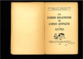 book La Poésie Religieuse de l’Inde Antique