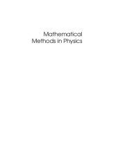 book Mathematical Methods in Physics: Partial Differential Equations, Fourier Series, and Special Functions