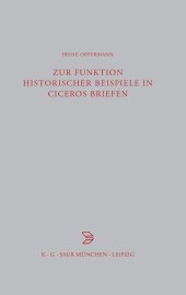 book Zur Funktion historischer Beispiele in Ciceros Briefen