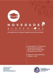 book Pensando la siguiente academia. Breve estudio sobre jefes de práctica en el Perú