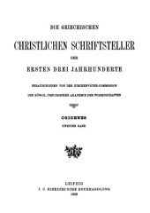 book Origenes Werke Band 2 Buch V–VIII gegen Celsus. Die Schrift vom Gebet