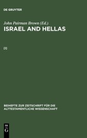 book Israel and Hellas: Israel and Hellas. [I]