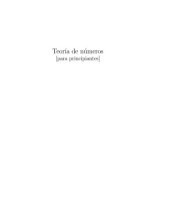 book Teoría de números [para principiantes]