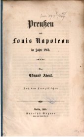 book Preußen und Louis Napoleon im Jahr 1860