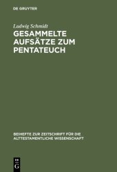 book Gesammelte Aufsätze zum Pentateuch