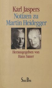 book Notizen zu Martin Heidegger (Herausgegeben von Hans Saner)