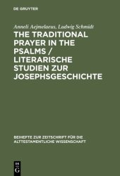 book The Traditional Prayer in the Psalms / Literarische Studien zur Josephsgeschichte